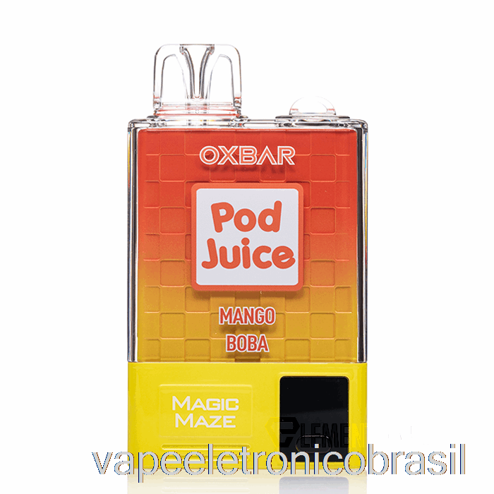 Vape Vaporesso Oxbar Magic Maze Pro 10000 Descartável Mango Boba - Pod Juice